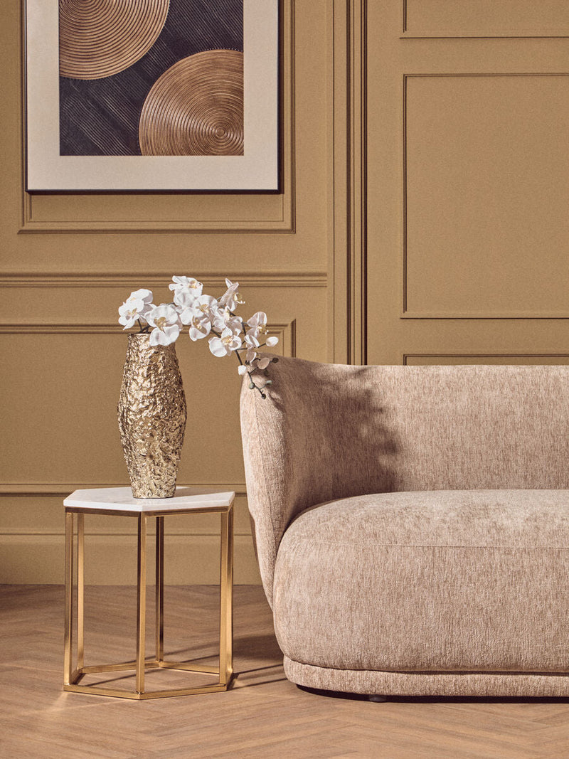 Akola Gold Textured Small Metal Vase