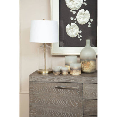 Nason Silver Leaf Design Wall Art with Wooden Frame