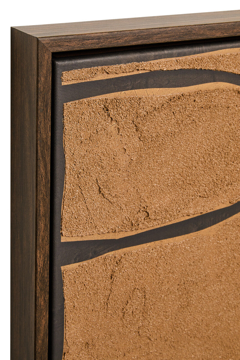 Astratto Set Of 2 Brown and Black Textured Wall Art