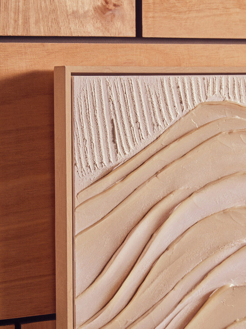 Astratto Cream Textured Wall Art