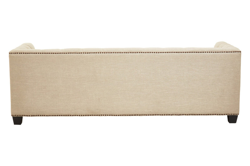 3 Seater Stone Fabric Sofa, Surina
