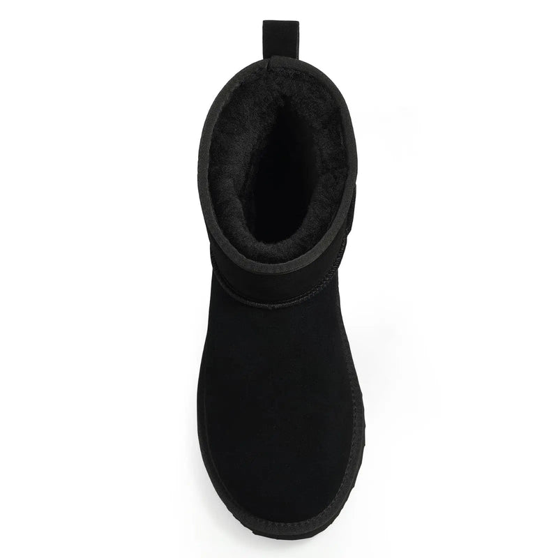 Women's Comfy Suede Plush Winter Warm Snow Boots
