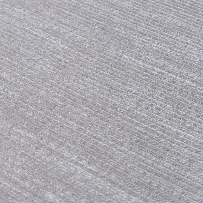 Carmel Grey-Cream Striped Rug | 6020