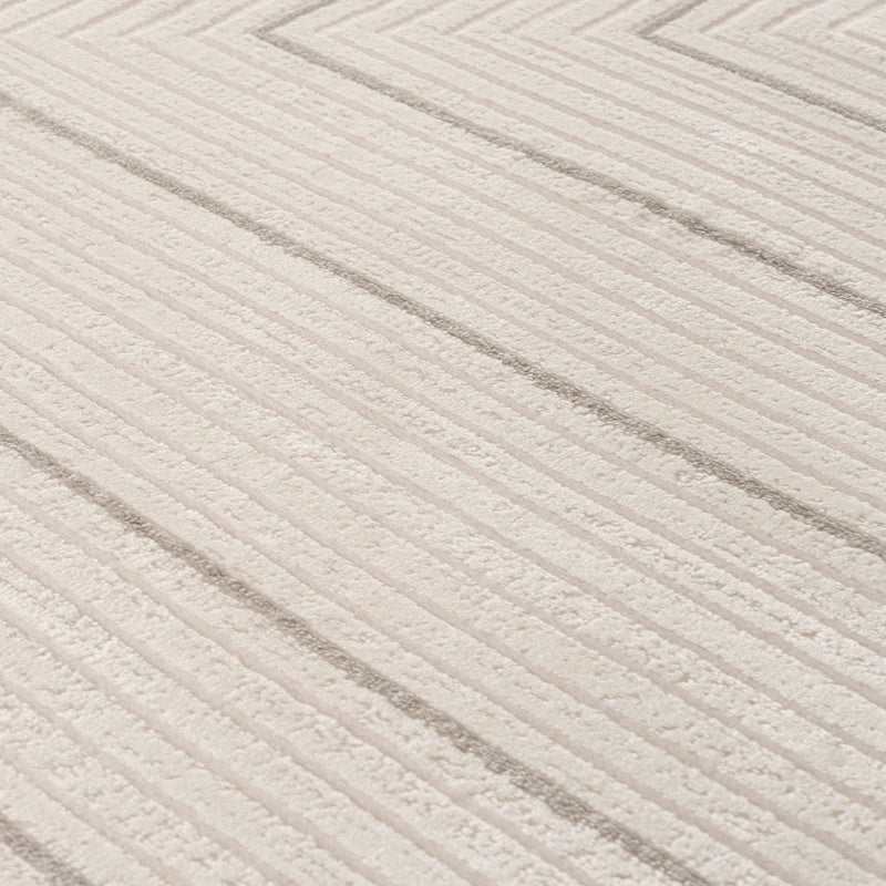 Carmel Cream-Grey Geometric Rug | 6040