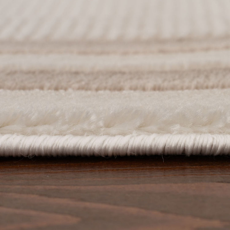 Carmel Cream-Beige Bordered Rug | 6060