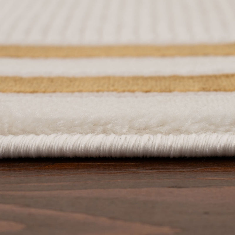 Carmel Cream-Gold Bordered Rug | 6060