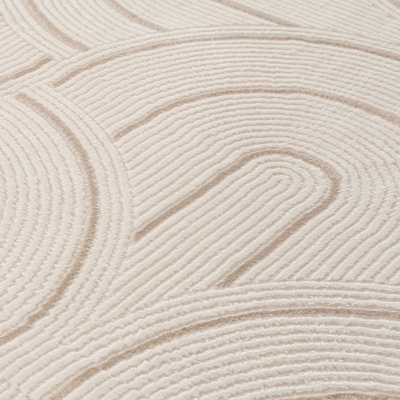 Carmel Cream-Beige Geometric Rug | 6070