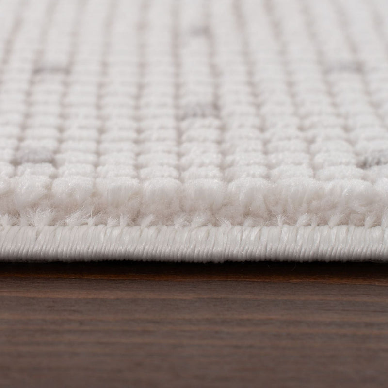 Carmel Cream-Grey Dots Rug | 6080