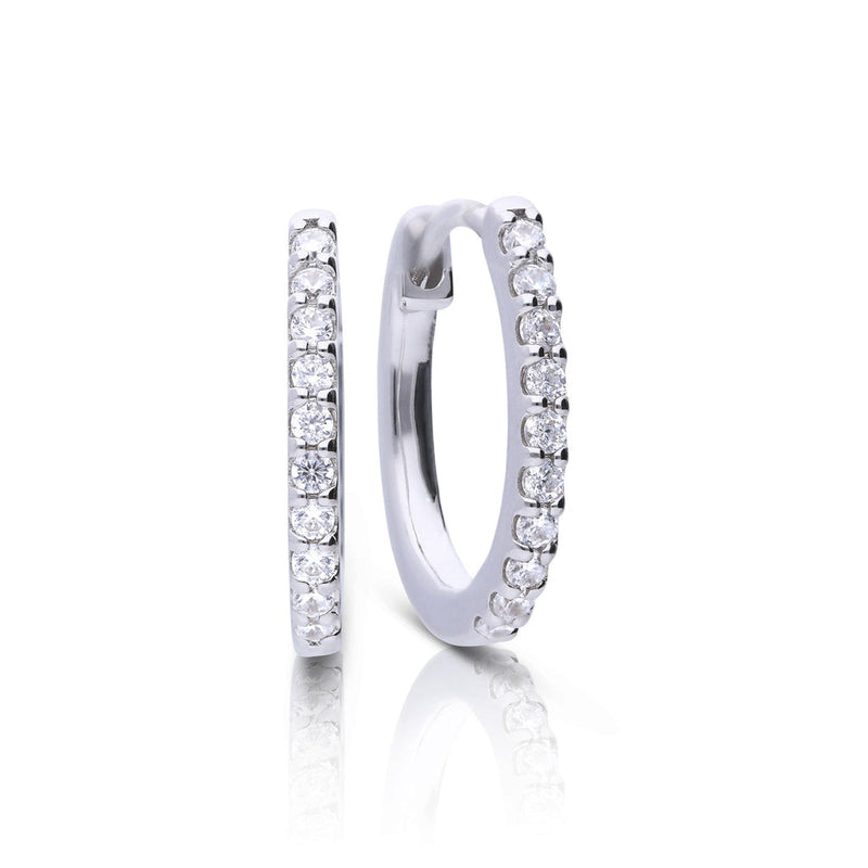 Diamonfire Zirconia Hoop Earrings