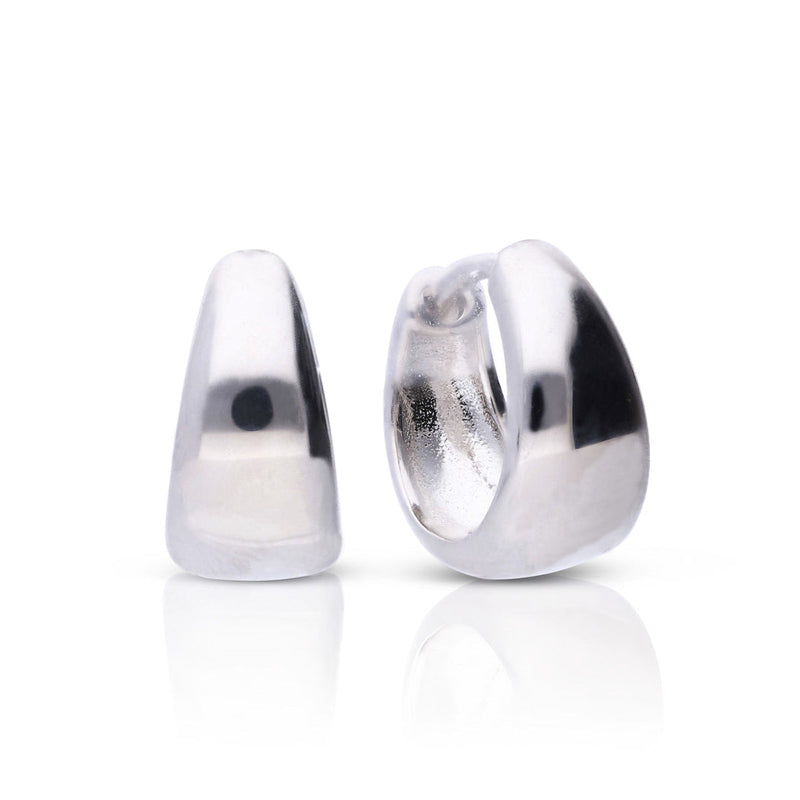 Diamonfire Plain Tapered Hoop Earrings
