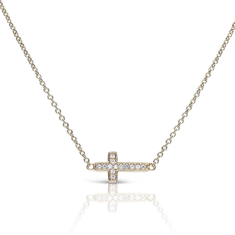 Diamonfire Pave Cross Necklace