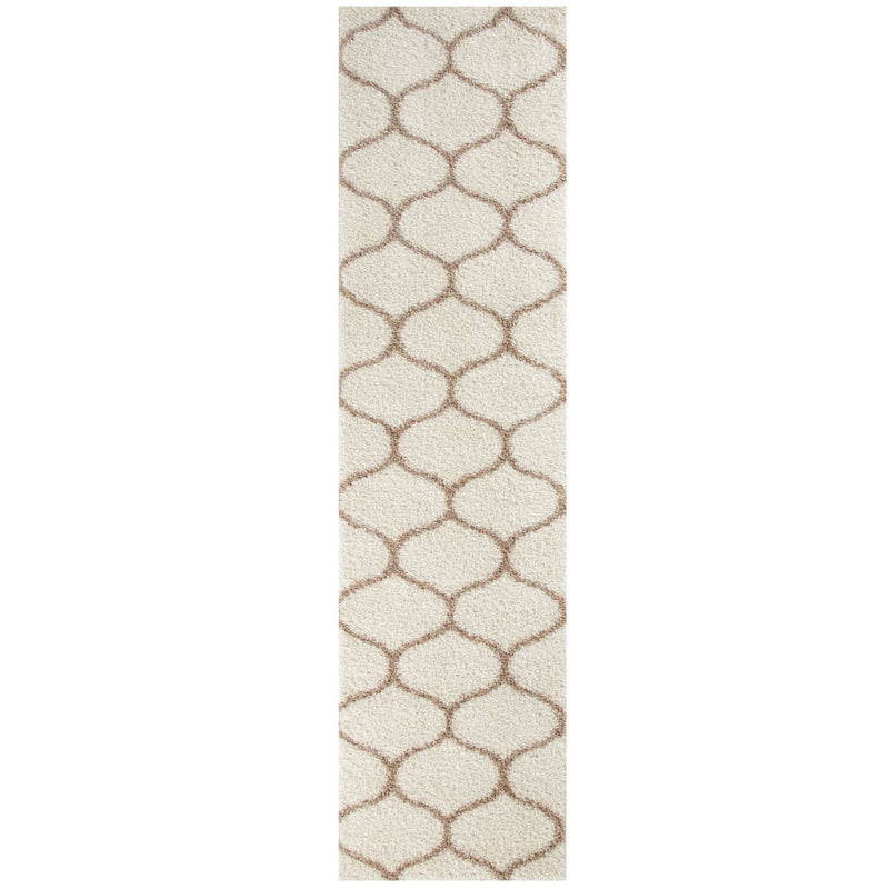 Moroccan Ivory Shaggy Rug | 630