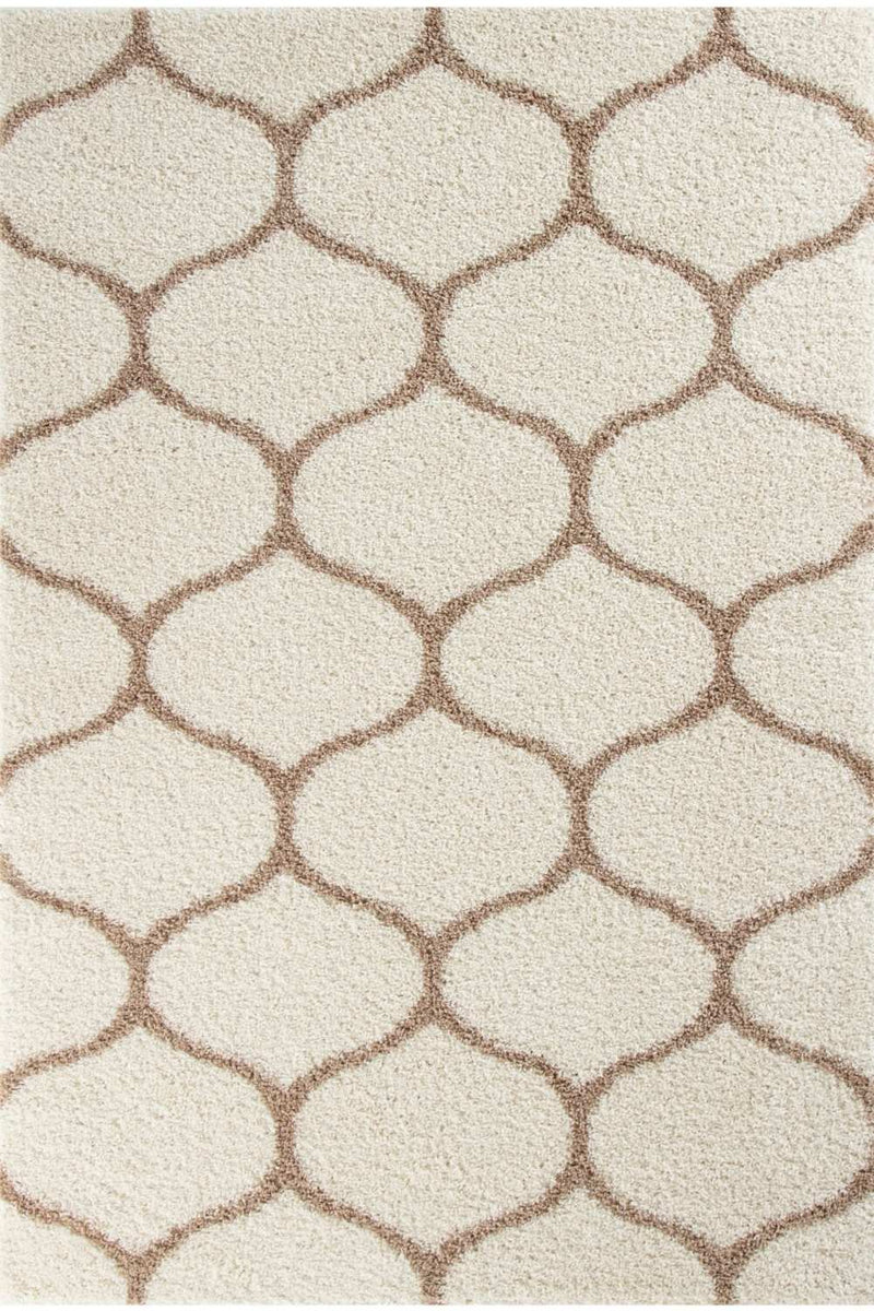 Moroccan Ivory Shaggy Rug | 630