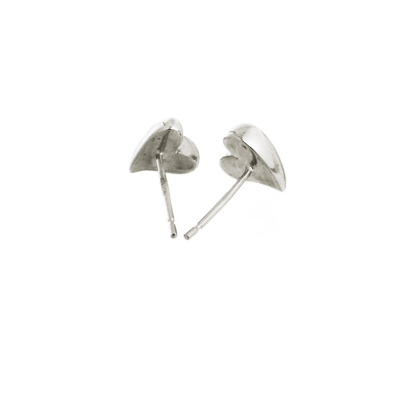 Simply Heart Silver Stud Earrings