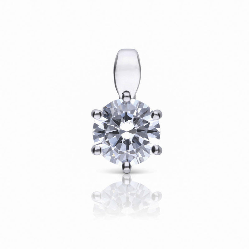 Diamonfire Six Claw Carat Pendant