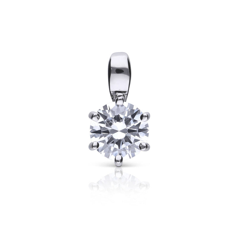 Diamonfire Six Claw Carat Pendant