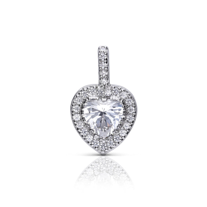 Diamonfire Heart Pave Set Pendant
