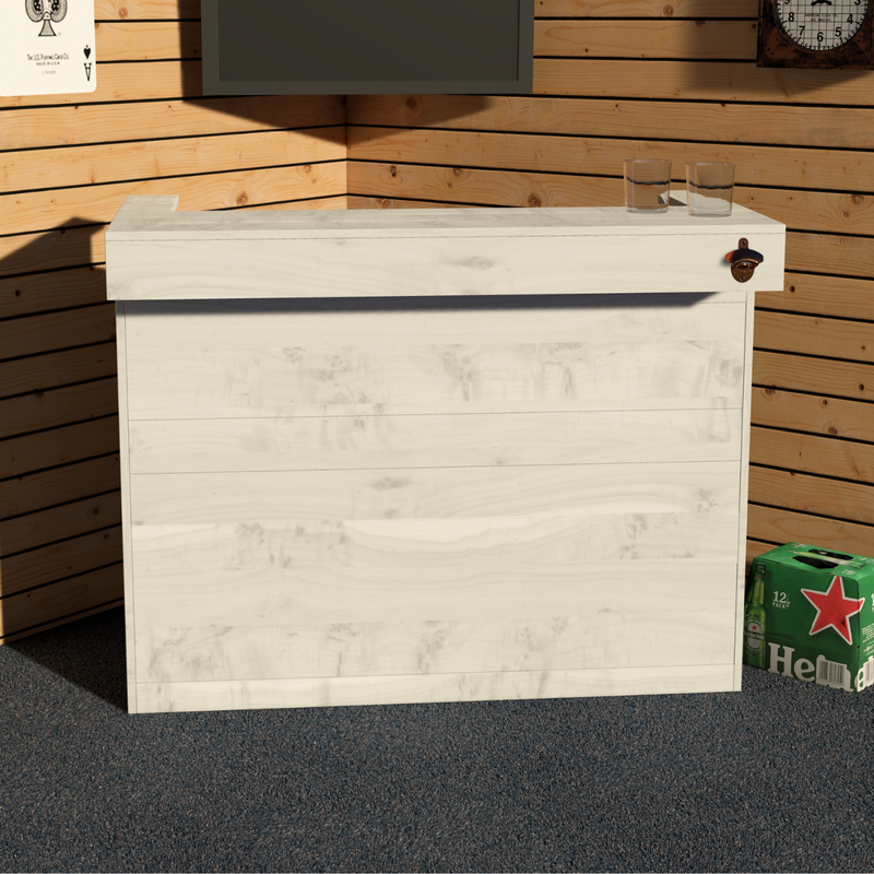Rustic Wooden Bar - Man Cave Edition