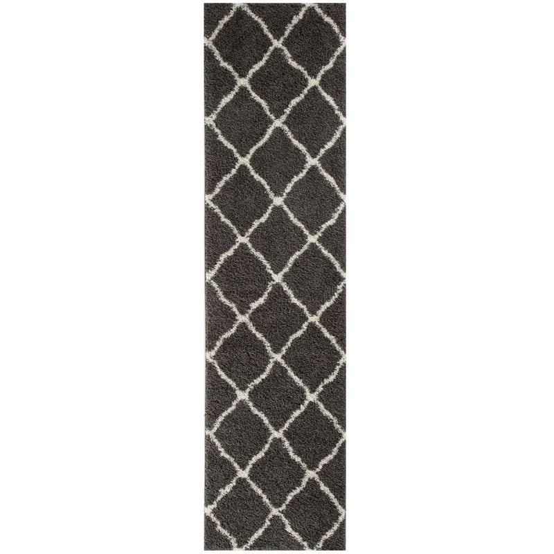 Moroccan Dark Grey Shaggy Rug | 740