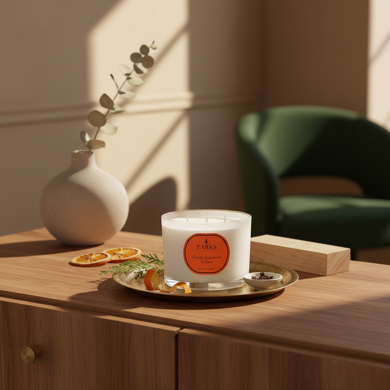 VINTAGE AROMATHERAPY ORANGE, CEDARWOOD & CLOVE 350G 3 WICK CANDLE