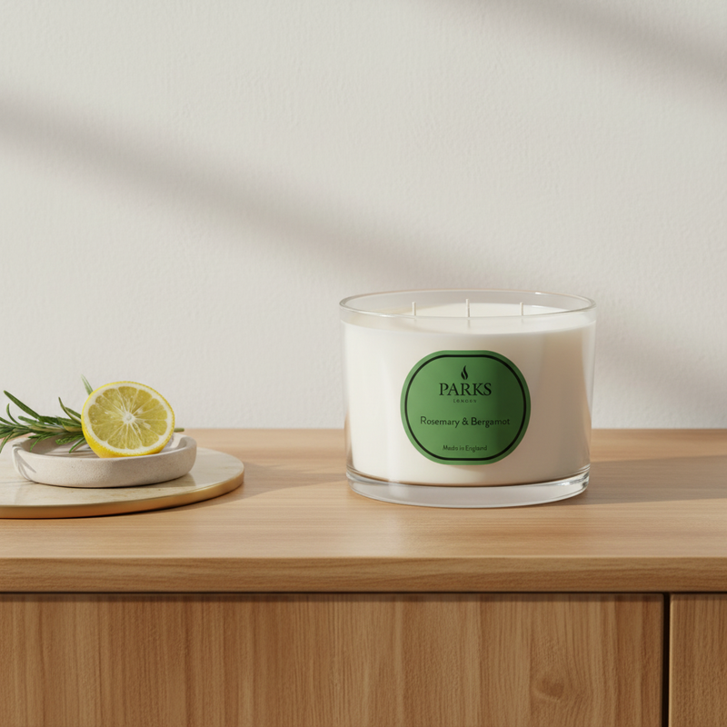 VINTAGE AROMATHERAPY ROSEMARY & BERGAMOT 350G CANDLE