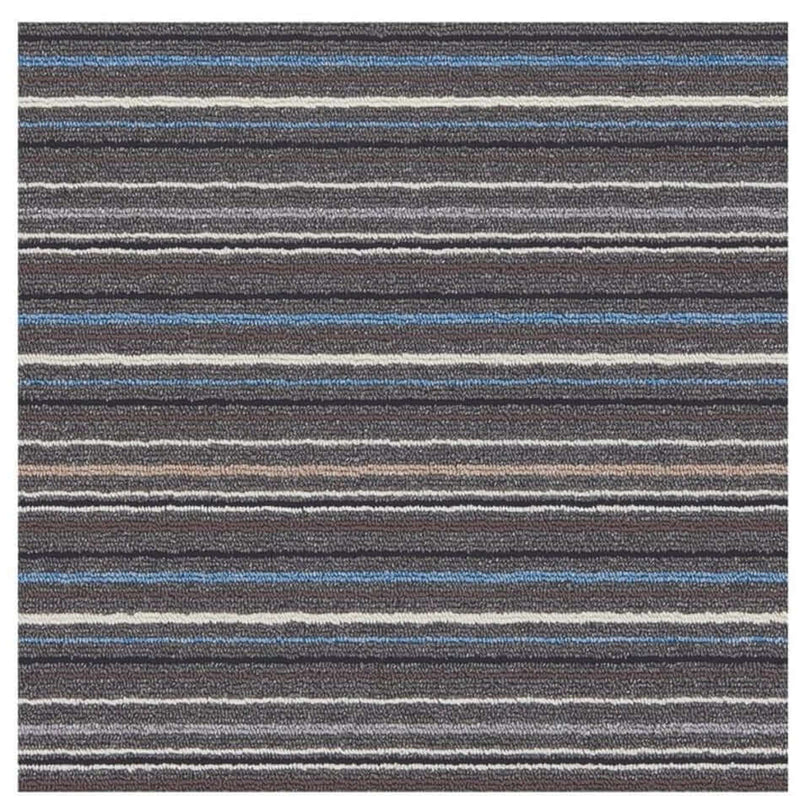 Stockholm Lead/Light Blue Washable Mat
