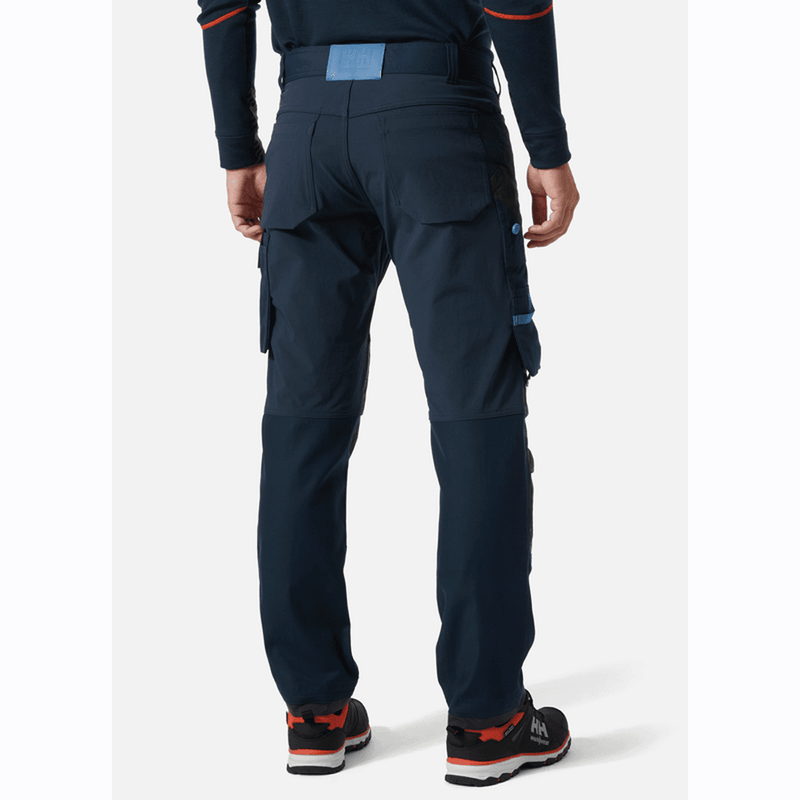 Helly Hansen 77407 Oxford 4X Stretch Work Pants Trousers Blue