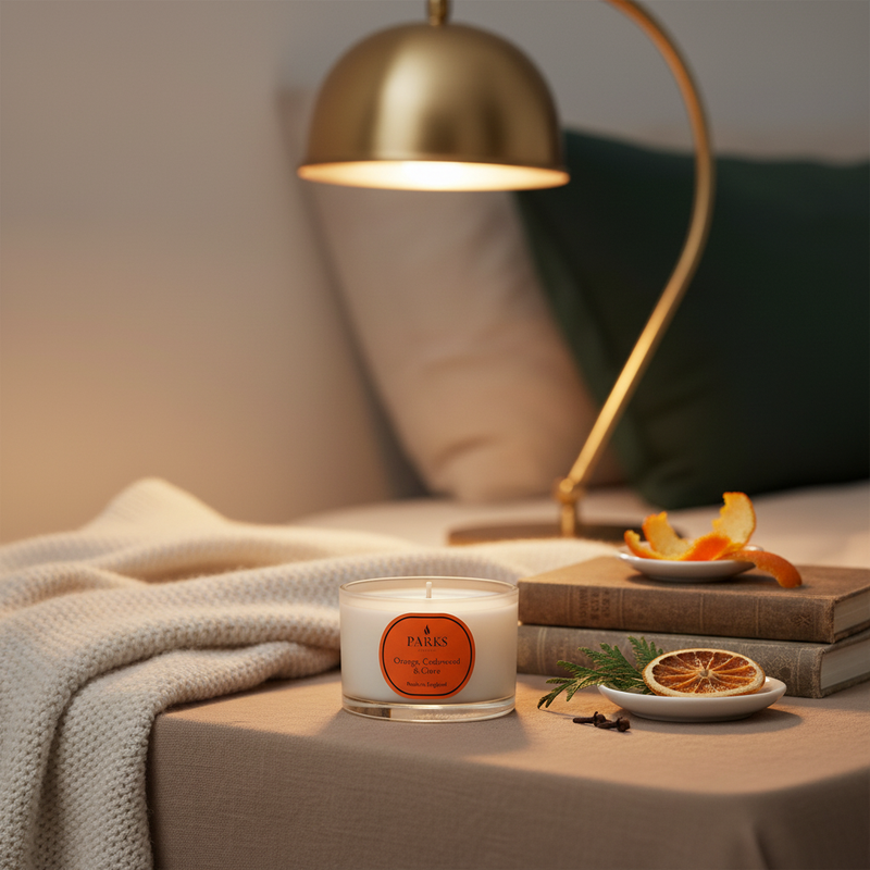 ORANGE, CEDARWOOD & CLOVE CANDLE 70G