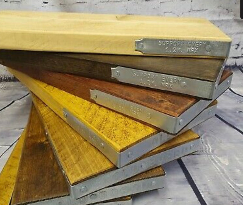 Rustic Railway Shelf with Hooks