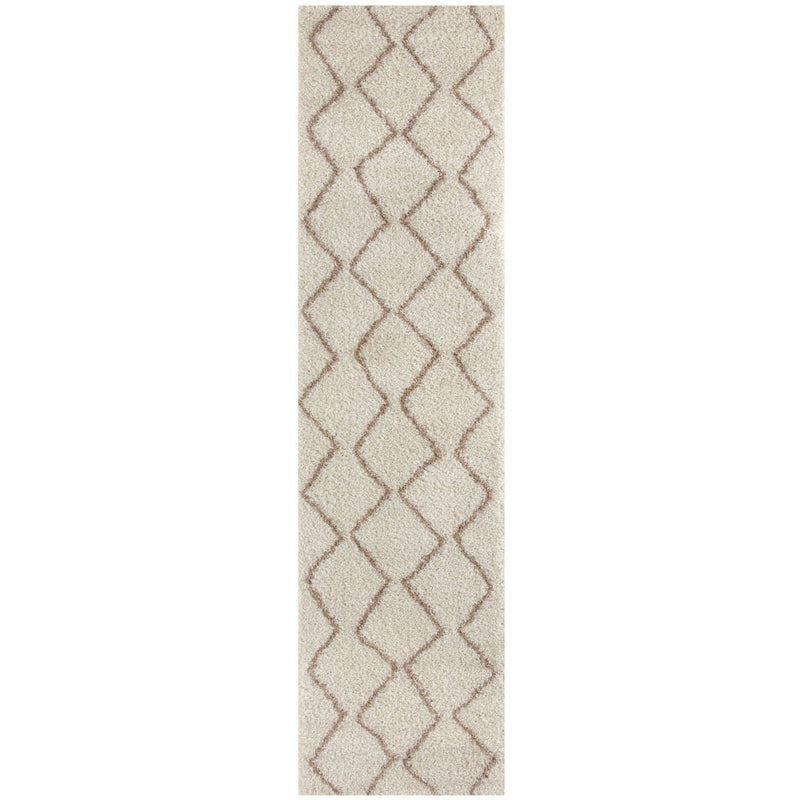 Moroccan Ivory Beige Shaggy Rug | 830