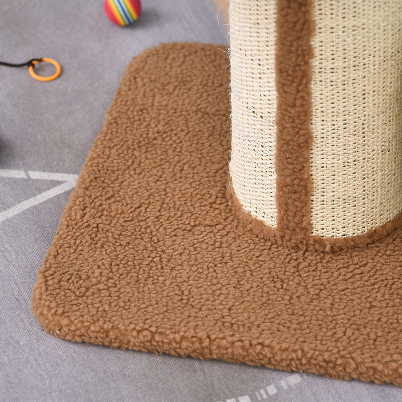 PawHut 91cm Cat Tower Scratching Posts Cat Tree for Indoor Cats Kitten Activity Centre Brown
