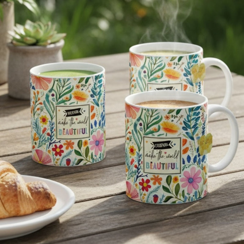 Friends Make The World Beautiful Mug