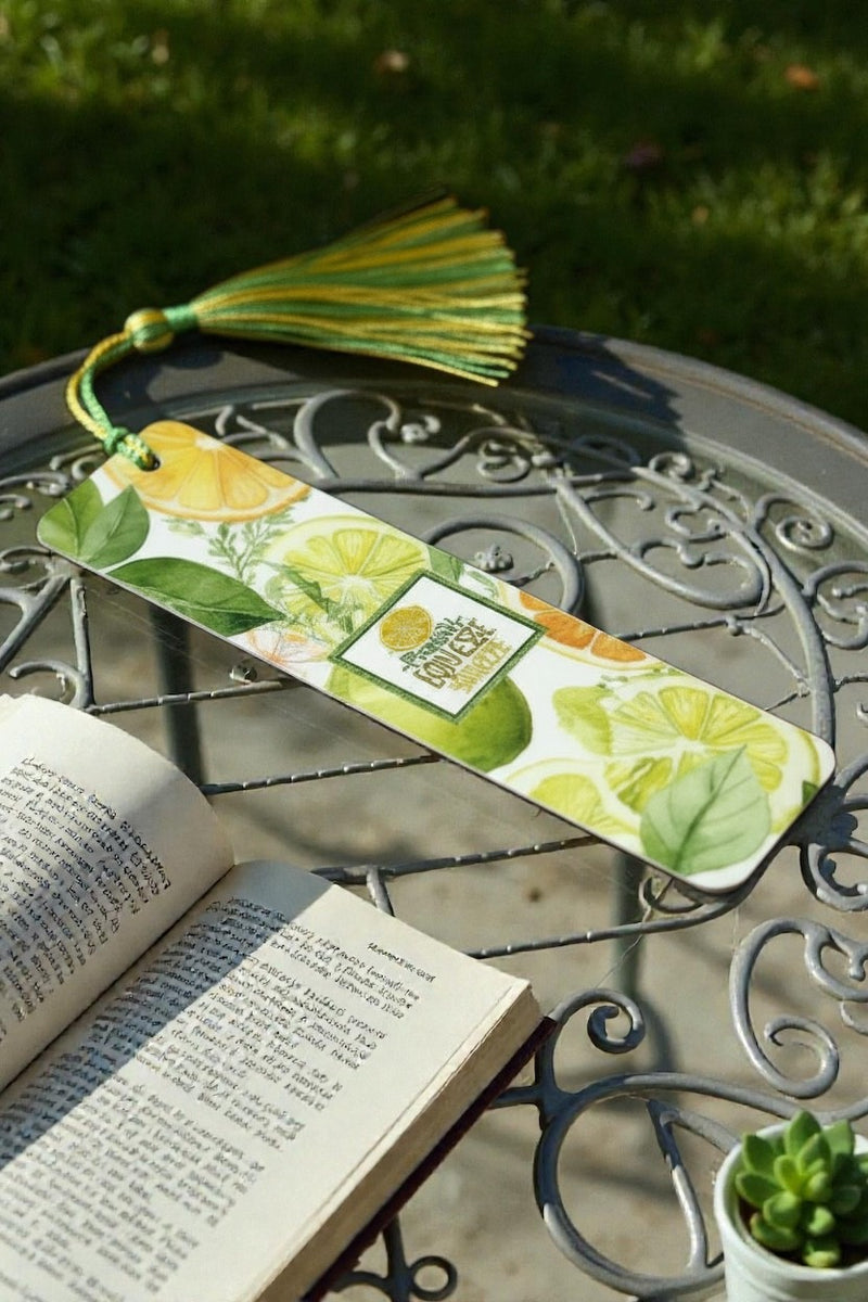 Easy Peasy Lemon Squeezy Metal Bookmark