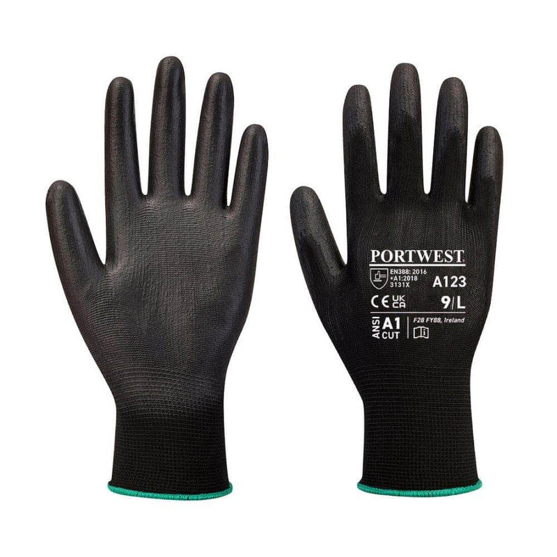 Portwest A123 PU Palm Glove Latex Free - Full Carton (144 pairs)
