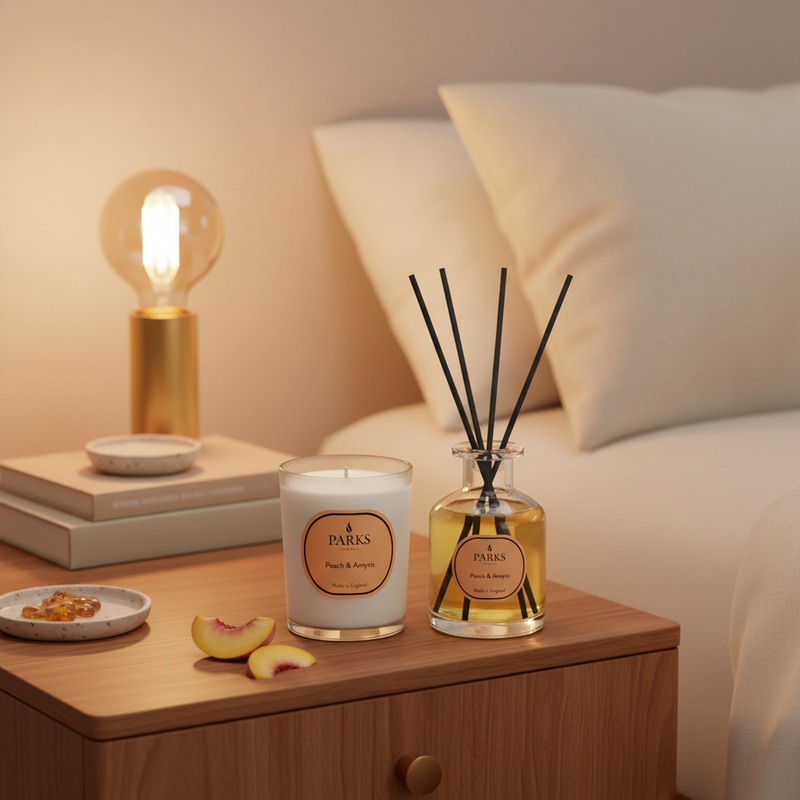 PEACH AMRIYS DIFFUSER 100ML & 180G CANDLE