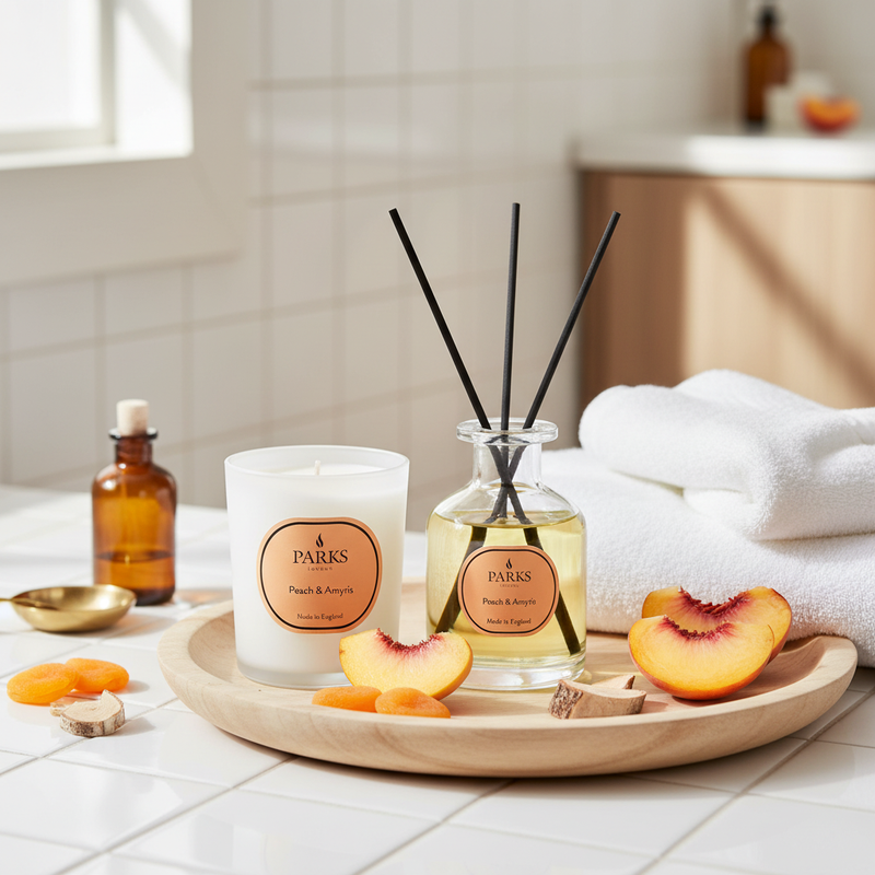 PEACH AMRIYS DIFFUSER 100ML & 180G CANDLE