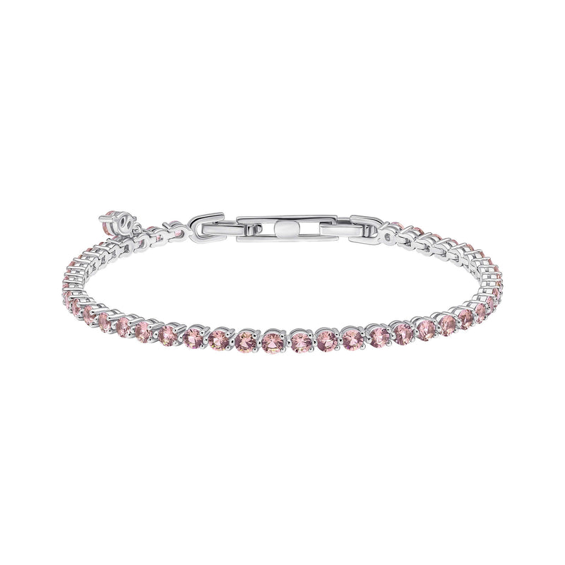 Diamonfire Small Zirconia Charm Tennis Bracelet