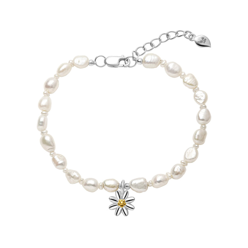 Laura Ashley Silver Kids Everingham Meadow Daisy Bracelet