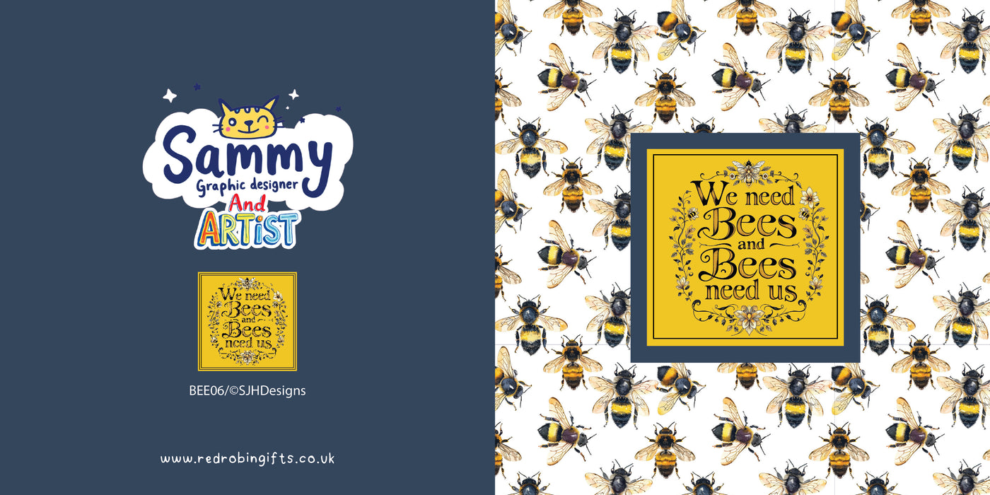 We need Bees and Bees need Us Greeting Card