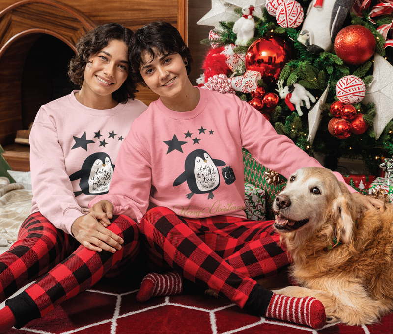 Baby It's Cold Outside PJ Sweatshirt Set