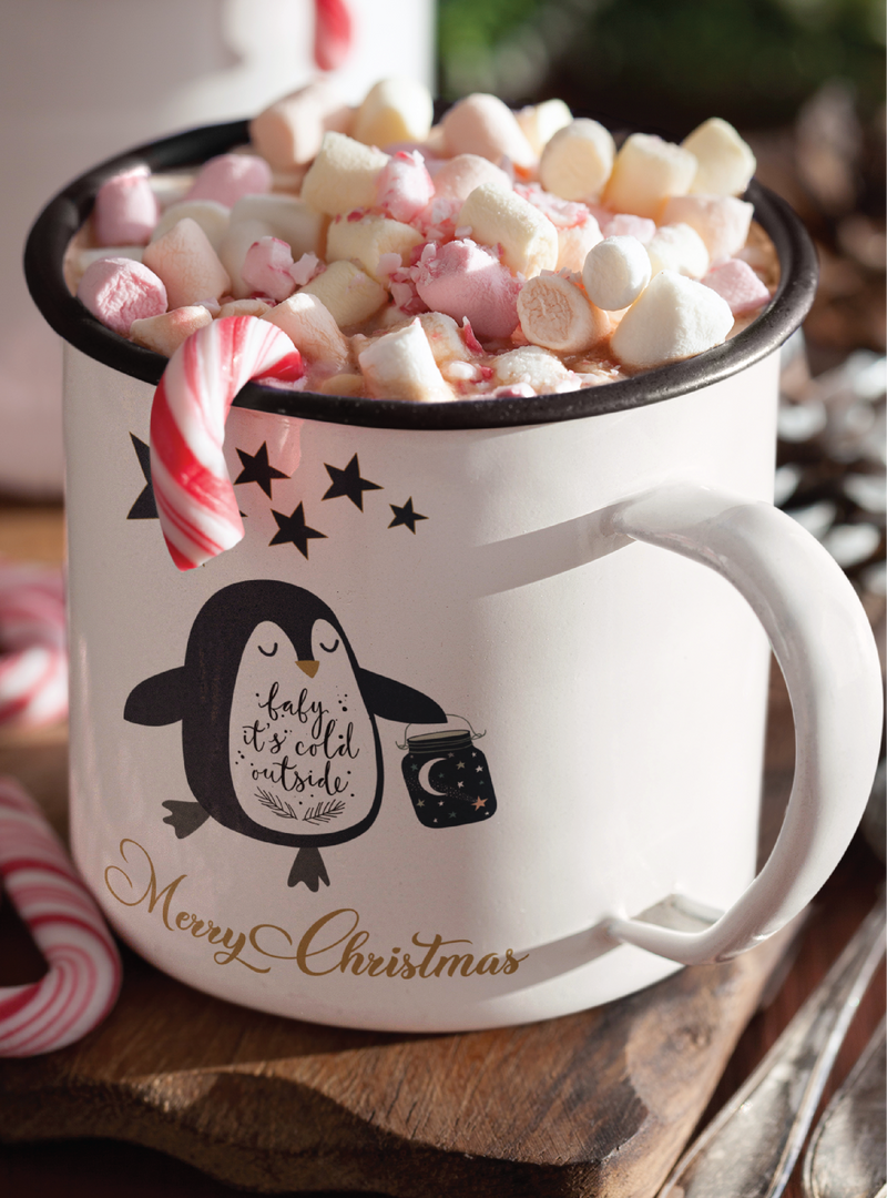 Baby it's cold outside Tin Mug