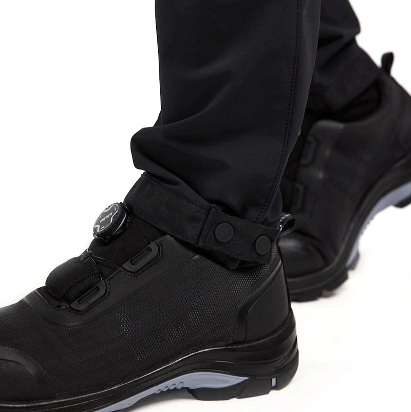 Blaklader 1422 4-Way Stretch Service Work Trousers Black/Dark Grey, 37" Waist Short Leg