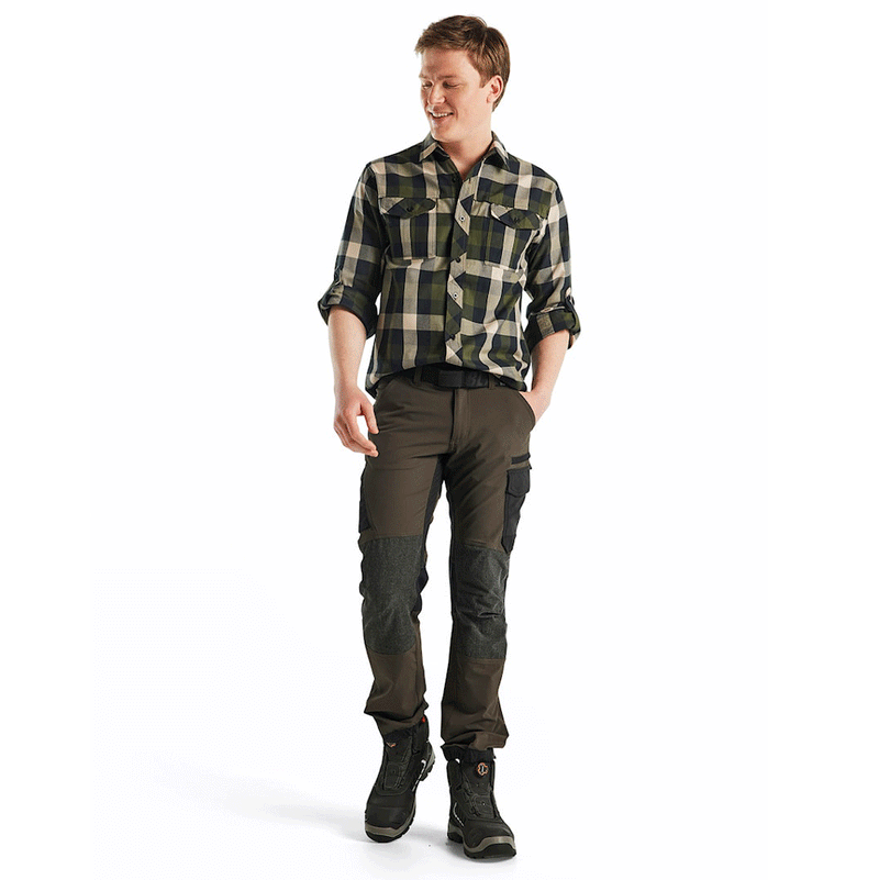 Blaklader 1422 4-Way Stretch Service Work Trousers Olive Green