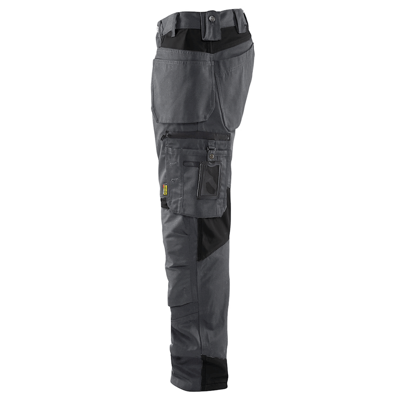 Blaklader 1555 Holster Pocket Craftsmen Work Trousers Dark Grey / Black