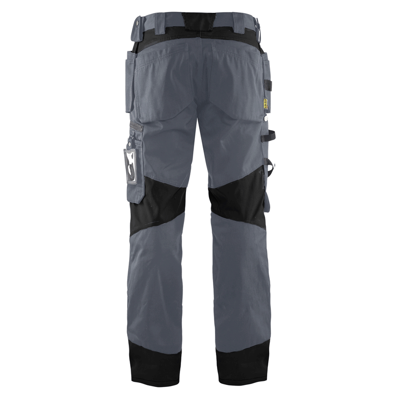 Blaklader 1555 Holster Pocket Craftsmen Work Trousers Grey / Black