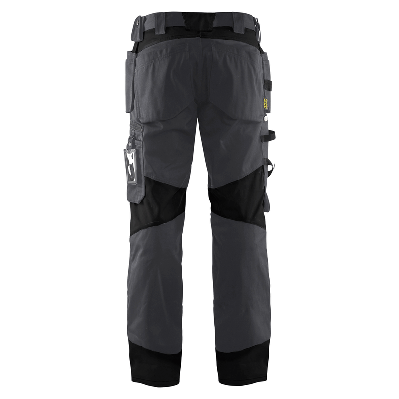 Blaklader 1555 Holster Pocket Craftsmen Work Trousers Mid Grey / Black