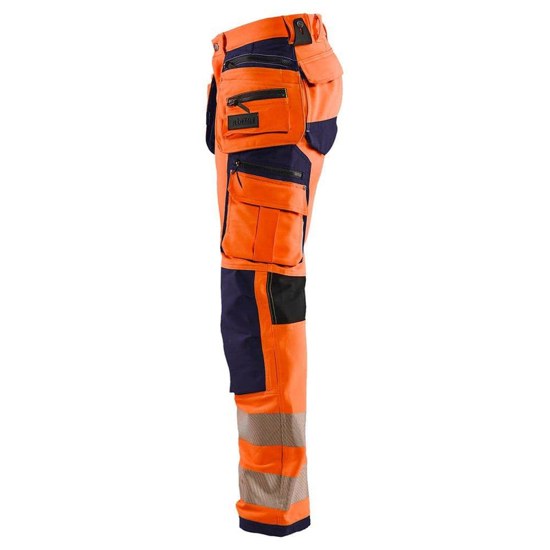 Blaklader 1997 Hi-Vis 4-Way Stretch Holster Pocket Kneepad Work Trousers