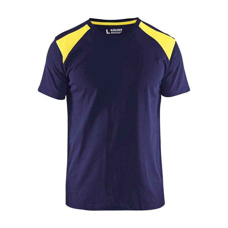 Blaklader 3379 Cotton Two Tone Crew Neck Work T-Shirt
