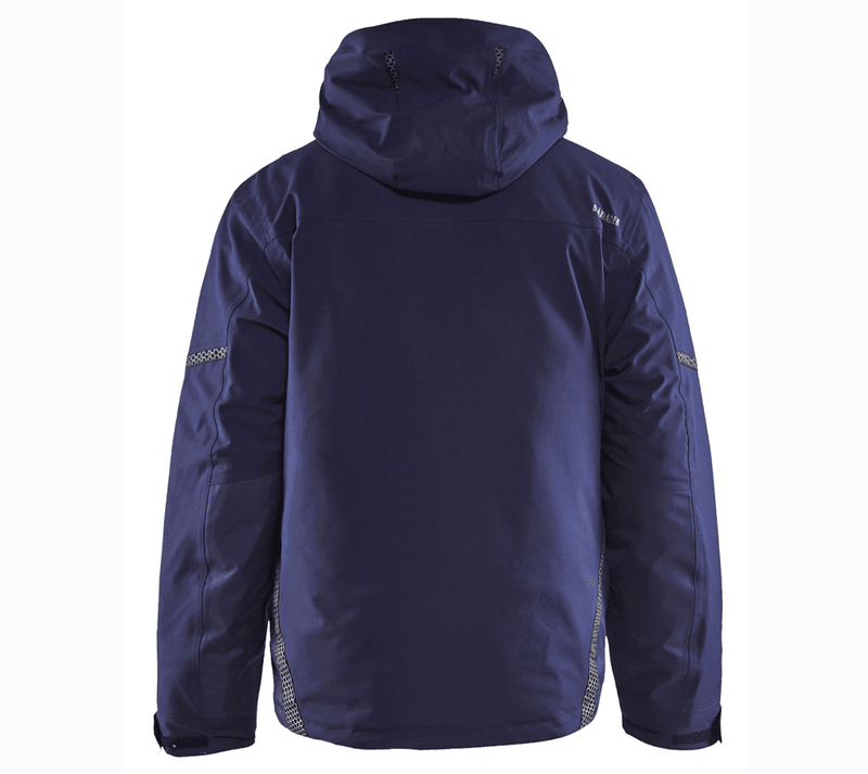 Blaklader 4881 Waterproof and Windproof Winter Jacket Hooded Navy Blue Medium