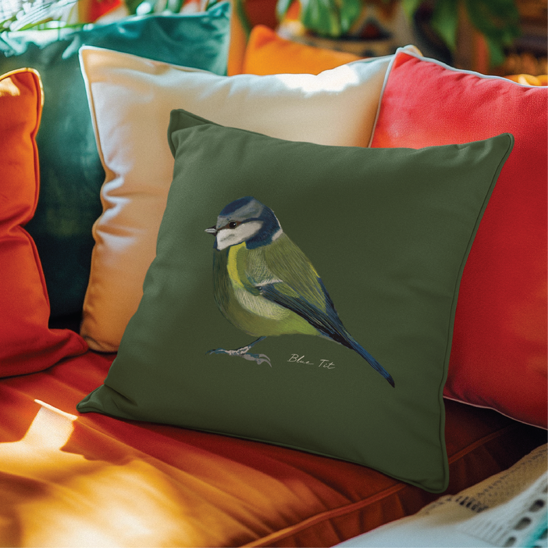 Sammy's Blue Tit Cushion